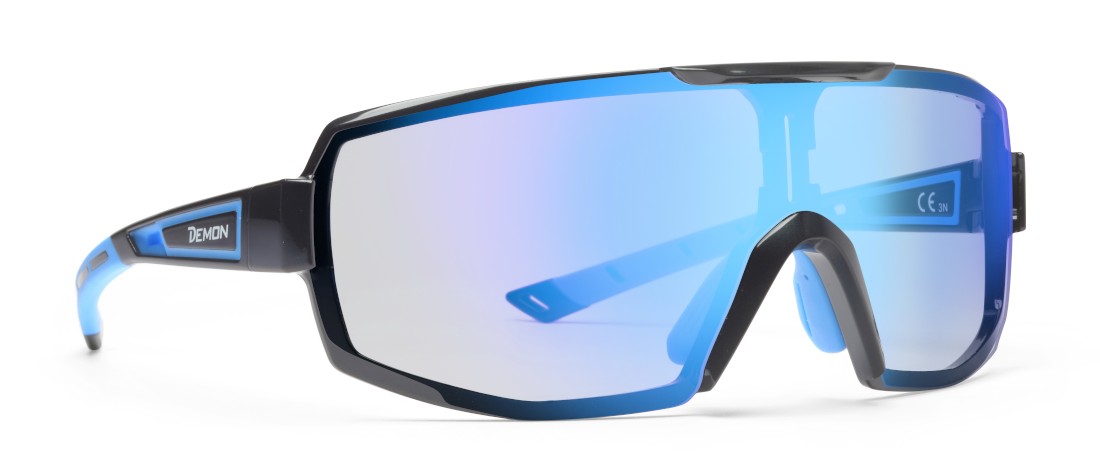 NAOČALE DEMON PERFORMANCE MIRROR MATT BLACK BLUE