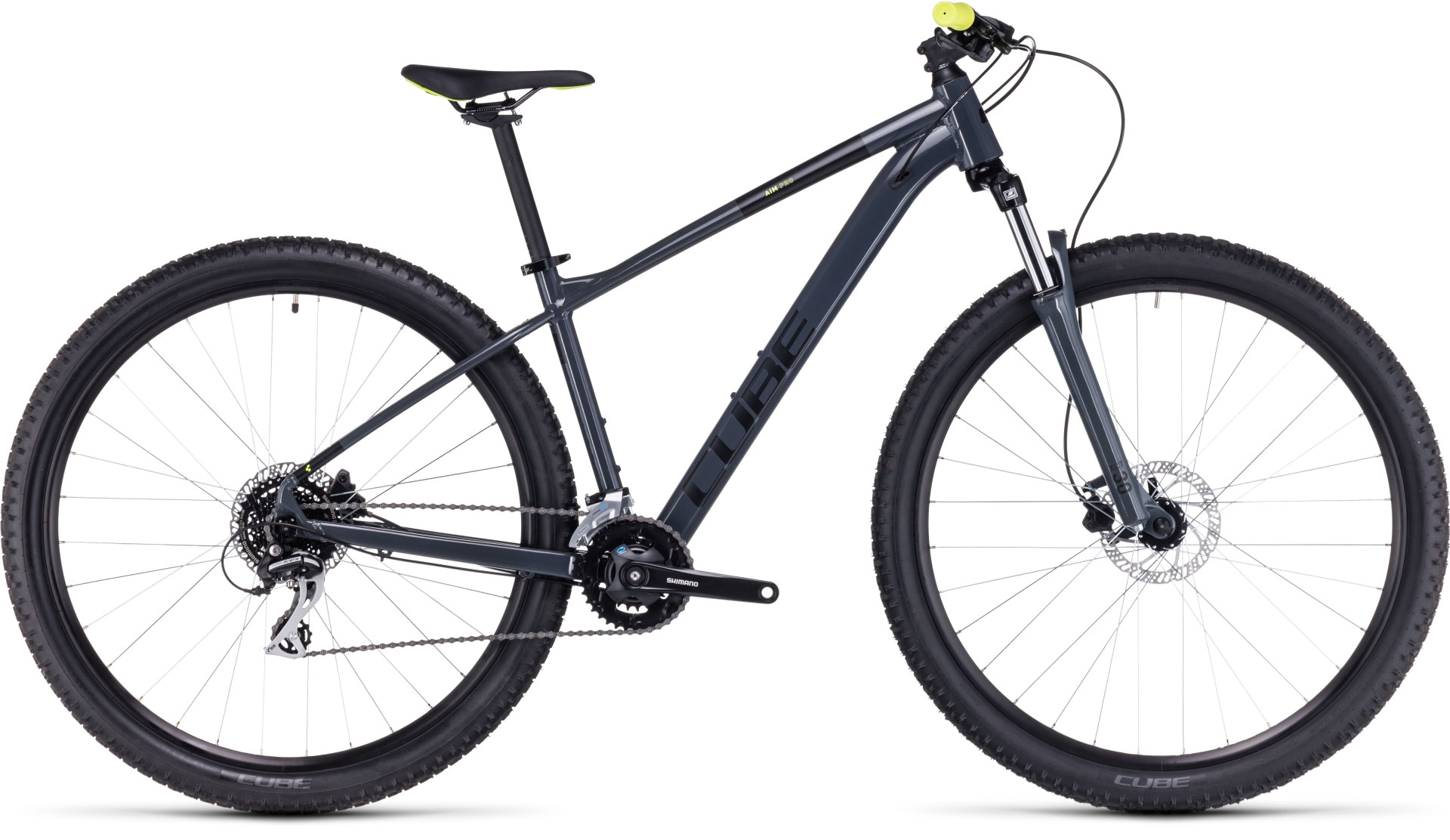 CUBE AIM PRO GREY´N´FLASHYELLOW  2023